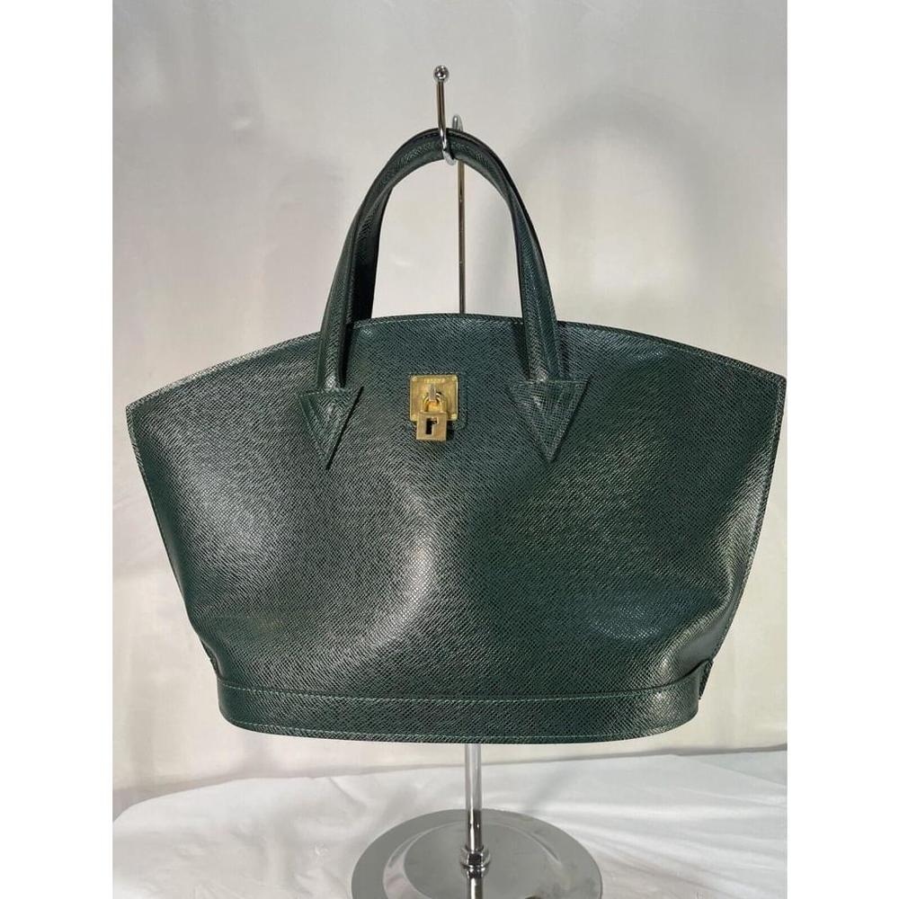 Elegant Green Satchel Bag
